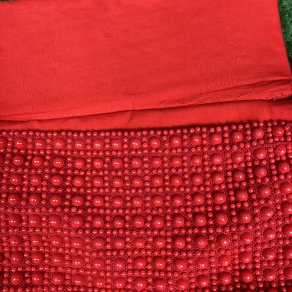 Vintage Cherry Red Candy Dot Handbag - Picture 3 of 11